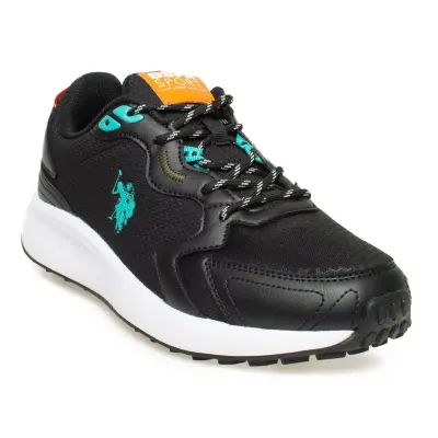 U.spolo Romulus-M Günlük Sneakers Siyah Erkek Spor Ayakkabı 
