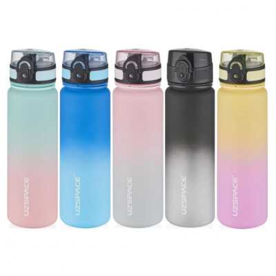 Uzspace 3026 500 Ml Gradient Renk Soft-Touch Tritan Su Matarası Sarı Unisex Suluk & Matara - UZSPACE (1)