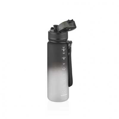 Uzspace 3026 500 Ml Gradient Renk Soft-Touch Tritan Su Matarası Siyah-Beyaz Unisex Suluk & - UZSPACE (1)