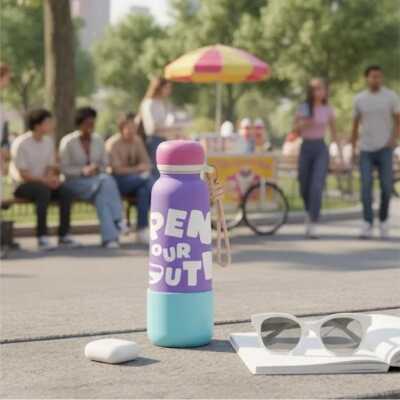 Vagonlife Vgn1105 550 Ml Çelik Termos Mor Unisex Termos Ve Mug - 3