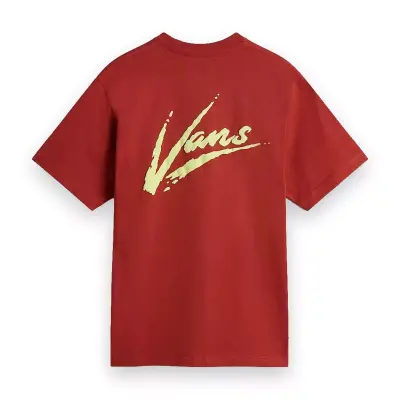 Vans Vn000K42 Brush Script Loose Ss Kırmızı Erkek T-Shirt - 5