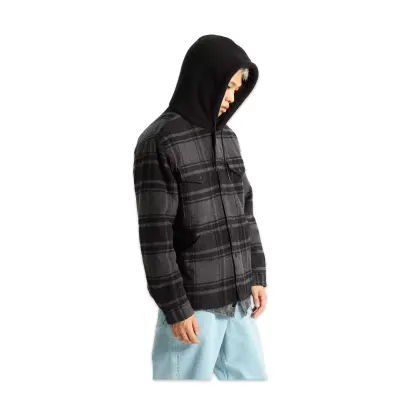 Vans Vn000P7V Piedmont Hooded Plaid Shacket Siyah Erkek Ceket - 2