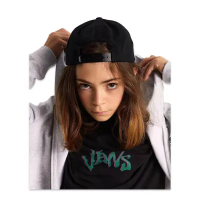 Vans Vn000Q19 Drop V Logo Snapback Siyah Unisex Şapka - 5