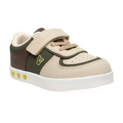 Vicco 313.P21K.130 Sam Patik Işıklı Haki Çocuk Spor Ayakkabı 