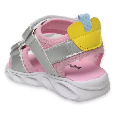 Vicco 321.B24Y204 Hilda Bebe Işılklı Pembe Erkek Çocuk Sandalet - 4