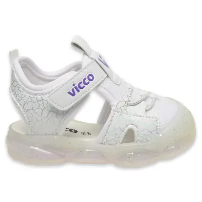 Vicco 321.E24Y211 Ilk Adım Phylon Işıklı Beyaz Çocuk Sandalet - 2