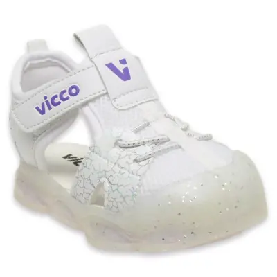 Vicco 321.E24Y211 Ilk Adım Phylon Işıklı Beyaz Çocuk Sandalet 