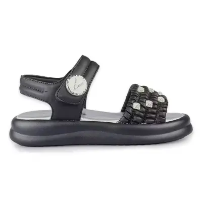 Vicco 321.P26Y.182 Sandra Patik Siyah-Beyaz Kız Çocuk Sandalet - 1