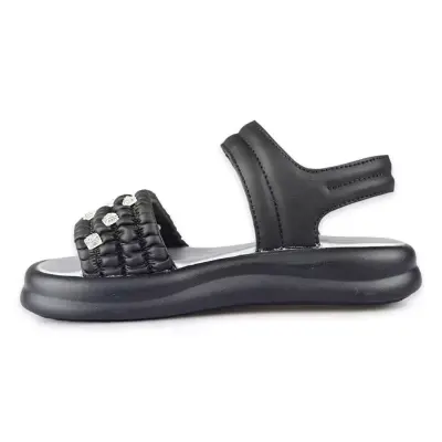 Vicco 321.P26Y.182 Sandra Patik Siyah-Beyaz Kız Çocuk Sandalet - Vicco (1)