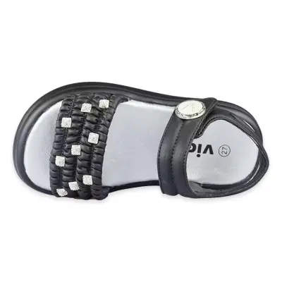 Vicco 321.P26Y.182 Sandra Patik Siyah-Beyaz Kız Çocuk Sandalet - 3