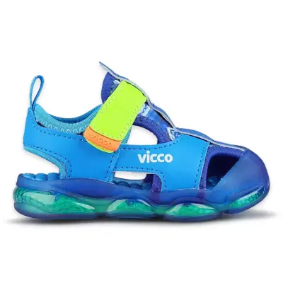 Vicco 332.B25Y.217 Live Bebe Işıklı Mavi Çocuk Sandalet 