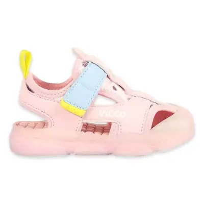 Vicco 332.B25Y.217 Live Bebe Işıklı Pudra Çocuk Sandalet - 1