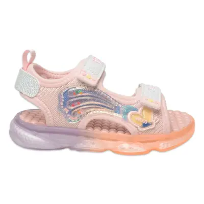 Vicco 332.B25Y.254 Can Bebe Işıklı Phylon Pudra Kız Çocuk Sandalet - Vicco (1)