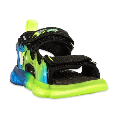 Vicco 332.B25Y.256 Jack Bebe Işıklı Phylon Siyah-Beyaz Erkek Çocuk Sandalet - 1