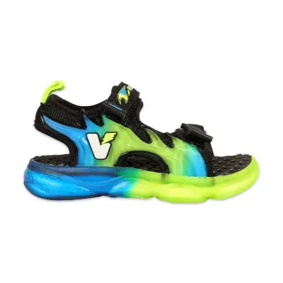 Vicco 332.B25Y.256 Jack Bebe Işıklı Phylon Siyah-Beyaz Erkek Çocuk Sandalet - Vicco (1)