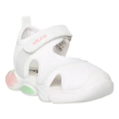 Vicco 332.B26Y.171 Soft Bebe Beyaz Kız Çocuk Sandalet - 3