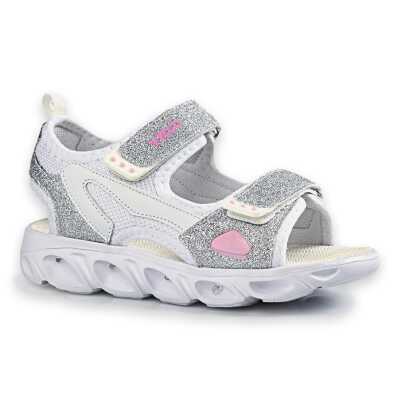 Vicco 332.F21Y189 Roy Filet Işıklı Beyaz Kız Çocuk Sandalet - Vicco