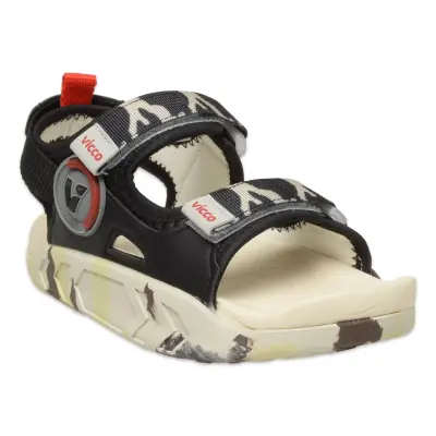 Vicco 332.F25Y.206 Tape Filet Phylon Siyah-Beyaz Çocuk Sandalet 