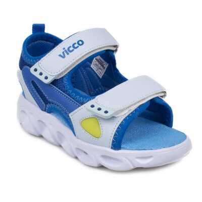 Vicco 332.p21Y188 Roy Phylon Işıklı Mavi Erkek Çocuk Sandalet - Vicco