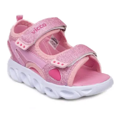 Vicco 332.p21Y189 Roy Patik Phylon Işıklı Pembe Çocuk Sandalet - 1