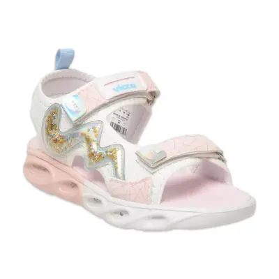 Vicco 332.P25Y.179 Legendy Patik Işıklı Phylon Beyaz Kız Çocuk Sandalet - 1