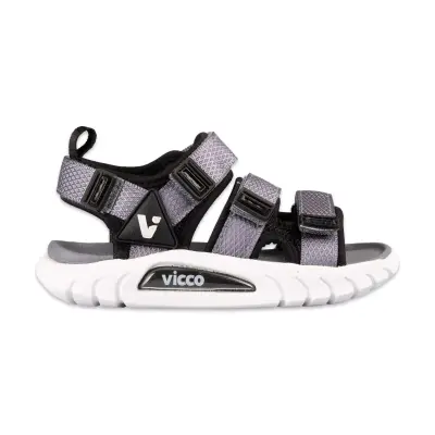 Vicco 332.P25Y.212 Cube Patik Phylon Siyah-Beyaz Çocuk Sandalet - 2