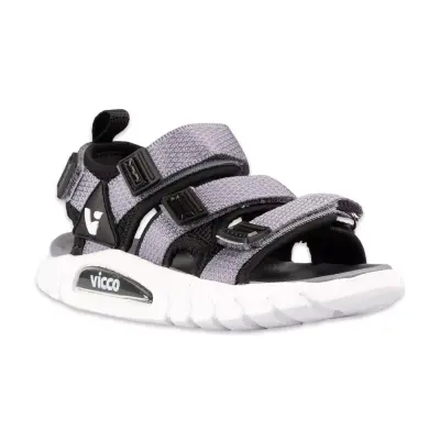 Vicco 332.P25Y.212 Cube Patik Phylon Siyah-Beyaz Çocuk Sandalet - 1