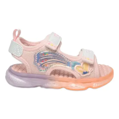 Vicco 332.P25Y.254 Can Patik Işıklı Phylon Pudra Kız Çocuk Sandalet - 2