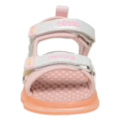 Vicco 332.P25Y.254 Can Patik Işıklı Phylon Pudra Kız Çocuk Sandalet - 3