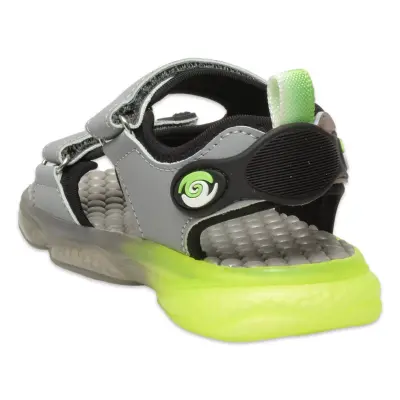 Vicco 332.P25Y.255 Felipe Patik Işıklı Phylon Gri Erkek Çocuk Sandalet - 4