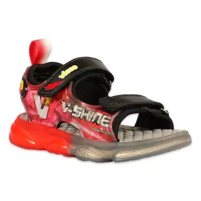 Vicco 332.P25Y.255 Felipe Patik Işıklı Phylon Siyah-Beyaz Erkek Çocuk Sandalet - 1