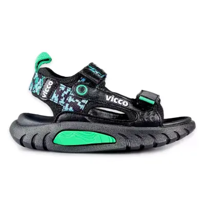 Vicco 332.P26Y.179 Konan Patik Siyah-Beyaz Erkek Çocuk Sandalet - 1
