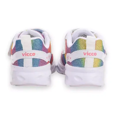 Vi̇cco 346.B23Y181 Ki̇ta Işıklı Beyaz Uni̇sex Spor Ayakkabı - 4