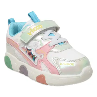 Vicco 346.B25Y.180 Queen Bebe Işıklı Phylon Beyaz Kız Çocuk Spor Ayakkabı 