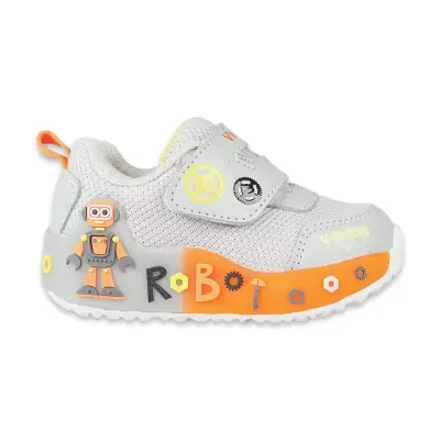 Vicco 346.B26Y.102 Feti Işıklı Bebe Gri Çocuk Spor Ayakkabı - 1