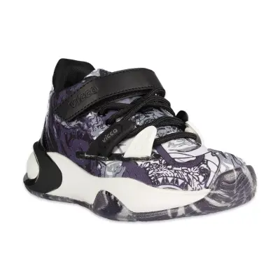 Vicco 346.F25Y.199 Universe Filet Phylon Basketbol Siyah-Beyaz Çocuk Spor Ayakkabı 