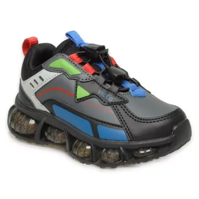 Vicco 346.P24K306 Lucio Siyah-Beyaz Erkek Çocuk Spor Ayakkabı - 1