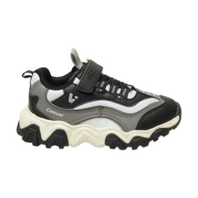 Vicco 346.P25K.244 Pote Patik Siyah-Beyaz Çocuk Spor Ayakkabı - 2