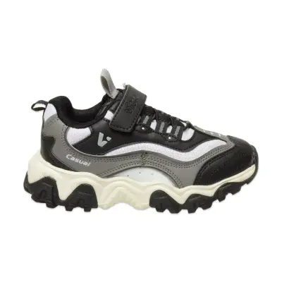 Vicco 346.P25K.244 Pote Patik Siyah-Beyaz Çocuk Spor Ayakkabı - Vicco (1)
