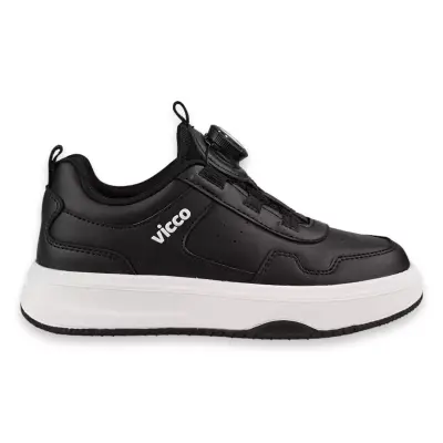 Vicco 346.P26K.144 Sano Patik Phylon Siyah-Beyaz Çocuk Spor Ayakkabı 