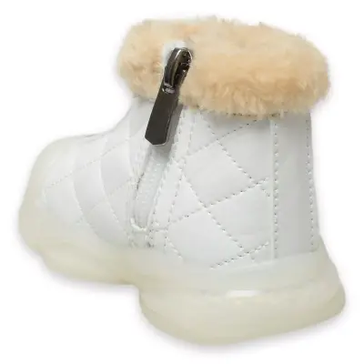 Vicco 946.B24K422 Poppy Ii Bebe Işıklı Beyaz Kız Çocuk Bot - 4