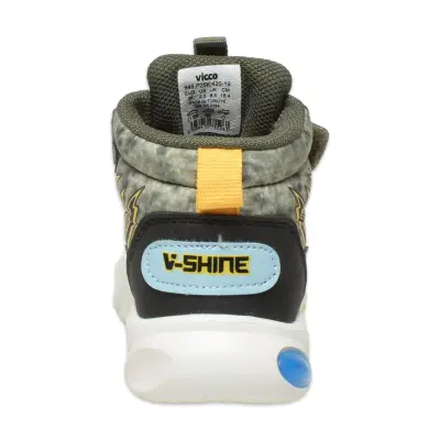 Vicco 946.P25K420 David Patik Işıklı Phylon Haki Erkek Çocuk Bot - 4