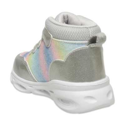 Vicco 946.P25K430 Poni Patik Işıklı Phylon Gümüş Çocuk Bot - 4
