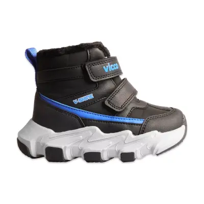 Vicco 946.P25K.442 Fon Patik Işıklı Phylon Siyah-Beyaz Kız Çocuk Bot - 1