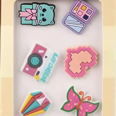 Vicco Jibbitz 996.A26Y001 Charms 6 Pack Çok Renkli Unisex Trend - 2