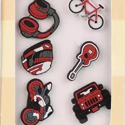 Vicco Jibbitz 996.A26Y001 Charms 6 Pack Kırmızı Unisex Trend - 2