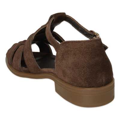 Zeyn 4168 Günlük Kahverengi Kadın Sandalet - 4