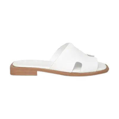 Zeyn 8012 Beyaz Kadın Terlik 