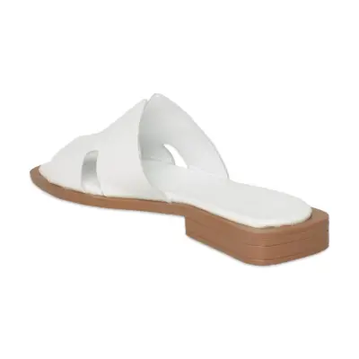 Zeyn 8012 Beyaz Kadın Terlik - 4