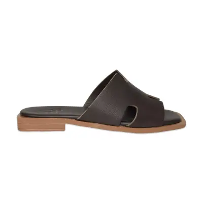 Zeyn 8012 Kahverengi Kadın Terlik - 1